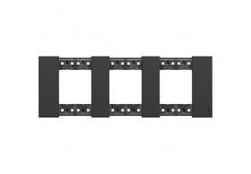 KA4802M3KG Quadro 3x2 mdulos Living Now Bticino Preto