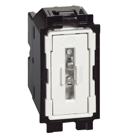 K4034 Pushbutton 1P (NO+NC) 10A lightable Living Now Bticino