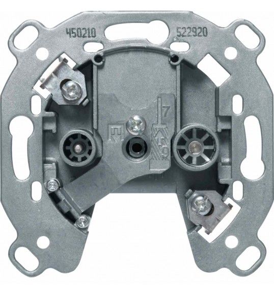 450210 Berker Antennen-Steckdose 2Loch TV+FM, Einzeldose