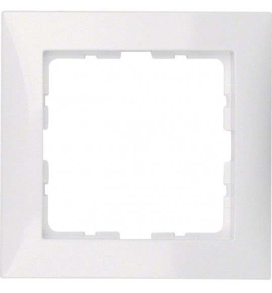 10118989 Berker Quadro simples S.1 branco brilhante