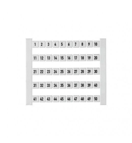 0473460001 Weidmuller terminal marker DEKAFIX 5 FW 1-50