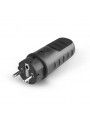 110.3100 Scame Rubber male plug 2P+E 16A 250V IP44 black