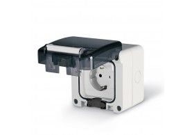 137.6407 Schuko Surface socket PROTECTA STANDARD (DEU) 2P+E