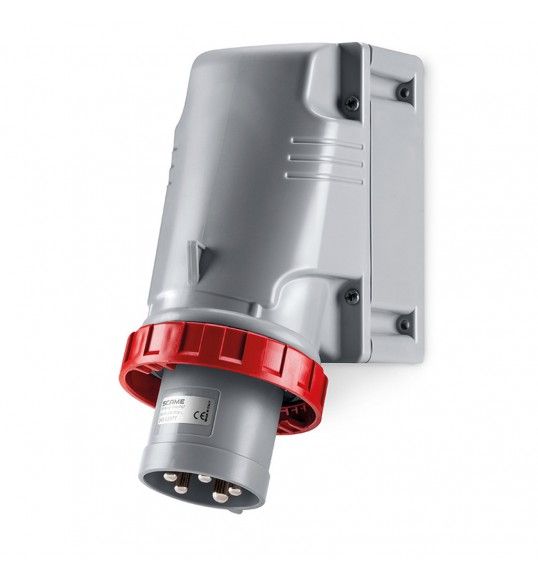 245.6397T Scame Socle De Connecteur 3P+N+T Ip66/Ip67 63A
