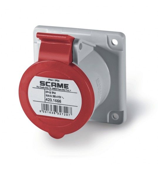 423.1666 Scame Prise 3P+T Ip44 16A 6H 380-415V 50Hz