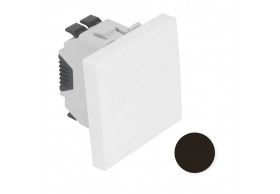 45011 SPM INTERRUPTOR UNIPOLAR 2 M�DULOS PRETO MATE
