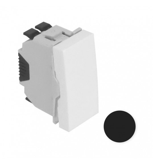 45070 SPM COMUTADOR DE ESCADA 1 M�DULO PRETO MATE