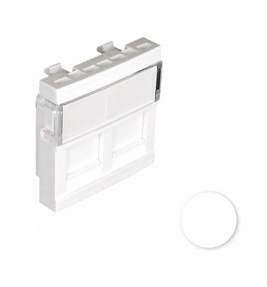 45971 SBM M�DULO DUPLO P/CONETORES RJ45 - 2 M�D BR MATE