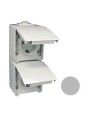48860CCZ Efapel Double safety schuko socket, vertical grey 48860CCZ Efapel Double safety schuko socket, vertical grey