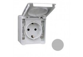 48131CCZ Efapel TOMADA SCHUKO CINZENTA