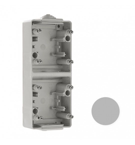48995 ACZ BASE DUPLA VERTICAL CINZENTA