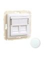 90442SGE Efapel ARO C/MÓDULO DUPLO P/CONETORES RJ45 GELO 90442SGE Efapel ARO C/MÓDULO DUPLO P/CONETORES RJ45 GELO
