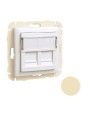 90442SMF TAPA C/SOPORTE P/DOS CONECTORES RJ45 MARFIL 90442SMF TAPA C/SOPORTE P/DOS CONECTORES RJ45 MARFIL