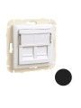90442 SPM ARO C/MÓD DUPLO P/CONETORES RJ45 PRETO MATE 90442 SPM ARO C/MÓD DUPLO P/CONETORES RJ45 PRETO MATE