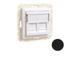 90442 SPM ARO C/M�D DUPLO P/CONETORES RJ45 PRETO MATE