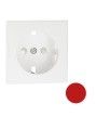 90632TVM Efapel CENTRO SCHUKO COM OBTURADOR VERMELHO