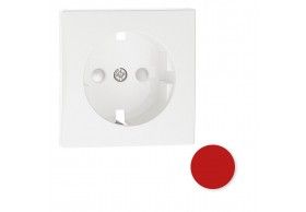 90632TVM Efapel CENTRO SCHUKO COM OBTURADOR VERMELHO