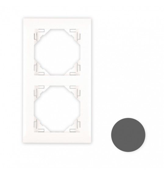 90920 TSS ESPELHO DUPLO GRIS/GRIS