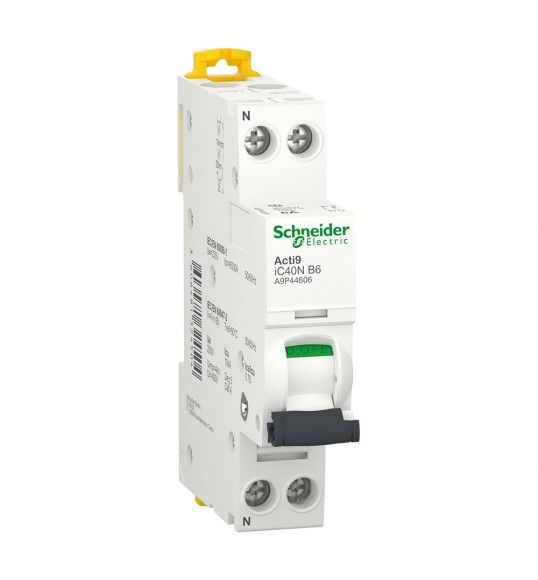 A9P44606 Schneider Int. magnetot. iC40N 1P+N B   6A 6000A