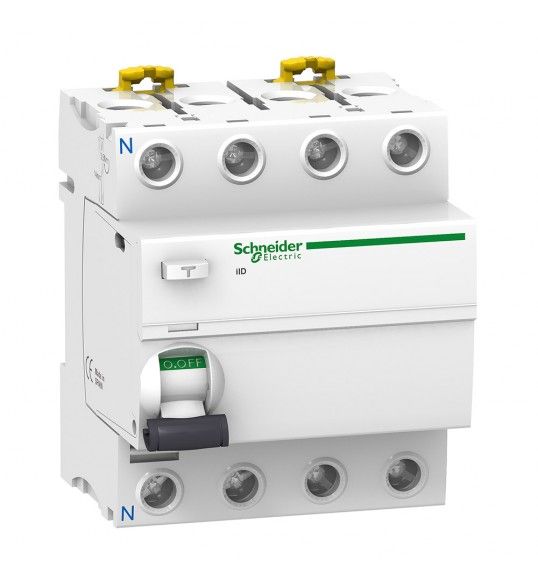 A9R44463 Schneider Acti9 iID - FI-Schalter 4P - 63 A - 300 mA - Typ AC