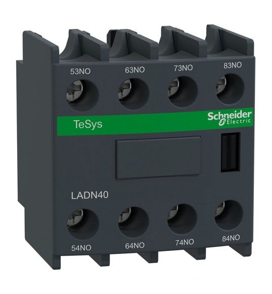 LADN40 Schneider Hilfsschalterblock, 4S, Schraubanschluss
