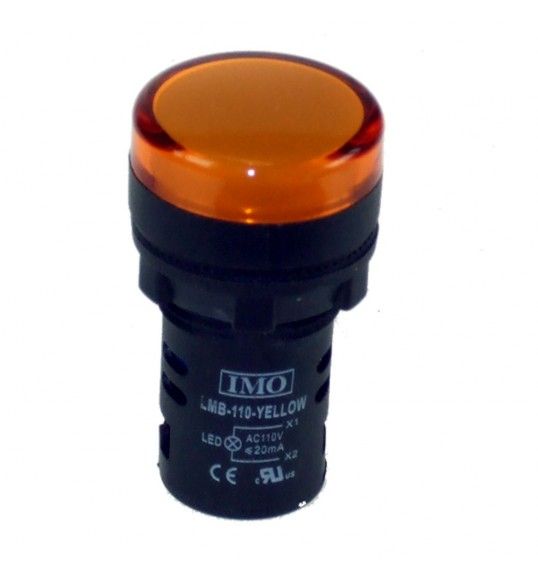 LMB-110-YELLOW IMO pilot light 110VAC yellow