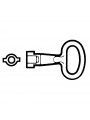 NSYLDB5 Schneider Llave para cierre doble barra 5mm NSYLDB5 Schneider Llave para cierre doble barra 5mm