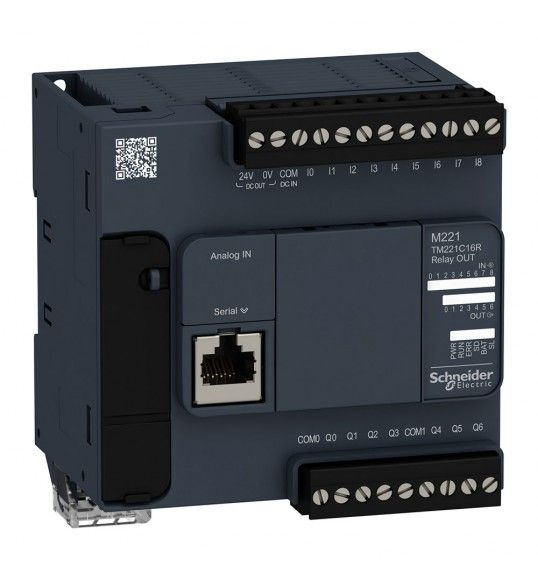 TM221C16R Schneider Controllore M221 16 I/O rele