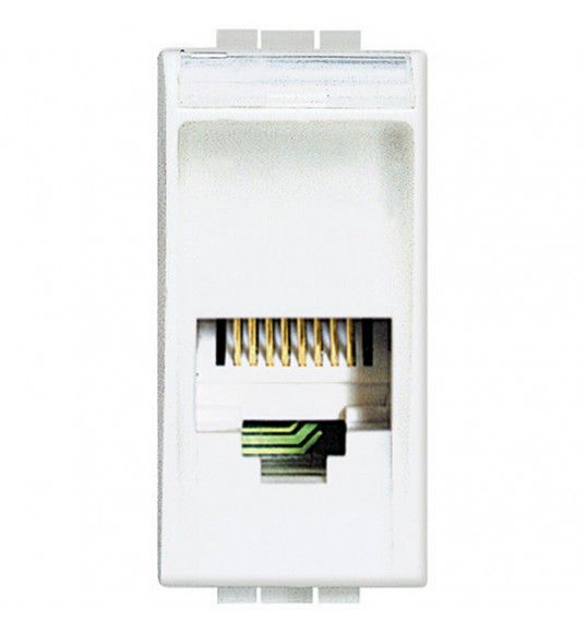 N4258/11N Bticino Prise Enc 1Mod Rj11/4L Bc