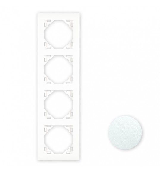 90940TEE Efapel 4 gang frame ice/ice Logus90