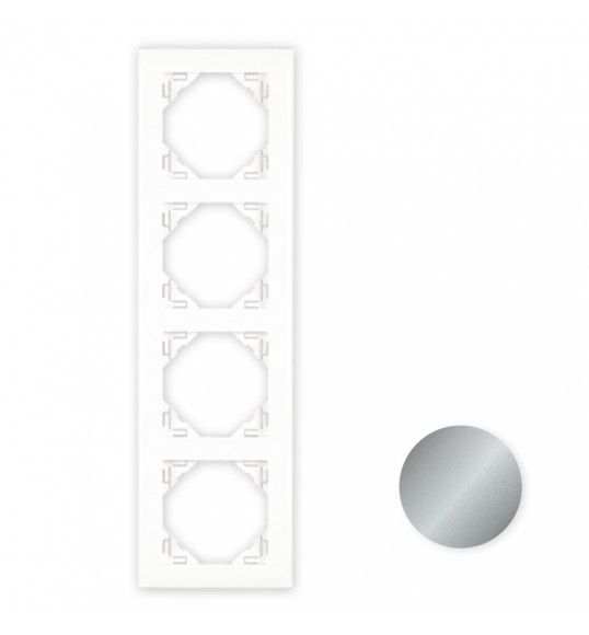 90940TAL Efapel ESPELHO QU�DRUPLO ALUMINA