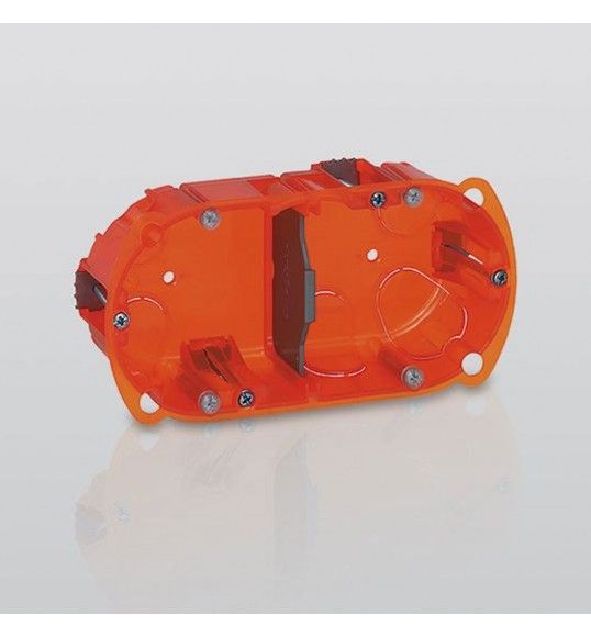 080102 Legrand Flush mounting box Batibox double depth 40mm