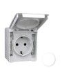48131CBR Efapel Earth Socket Schuko white
