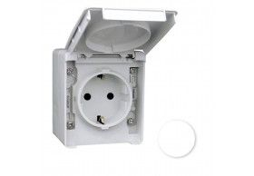 48131CBR Efapel Earth Socket Schuko white
