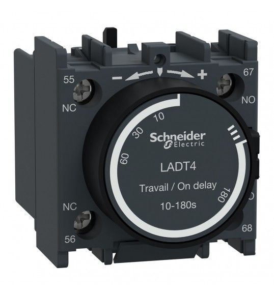 LADT4 Schneider Time delay auxiliary contact block, TeSys De