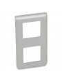079322 Legrand Mosaic Vertical Plate 2x2 modules aluminium 079322 Legrand Mosaic Vertical Plate 2x2 modules aluminium