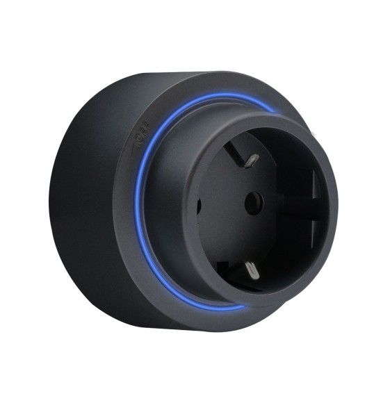41895 R-Electric Magnetic EU Socket with LED Black