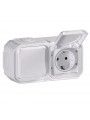 069772L Legrand Tomada schuko dupla horiz. sal. branco Plexo 069772L Legrand Tomada schuko dupla horiz. sal. branco Plexo