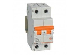 419925 Legrand Disjuntor 10A, 1P + N, C, 6kA